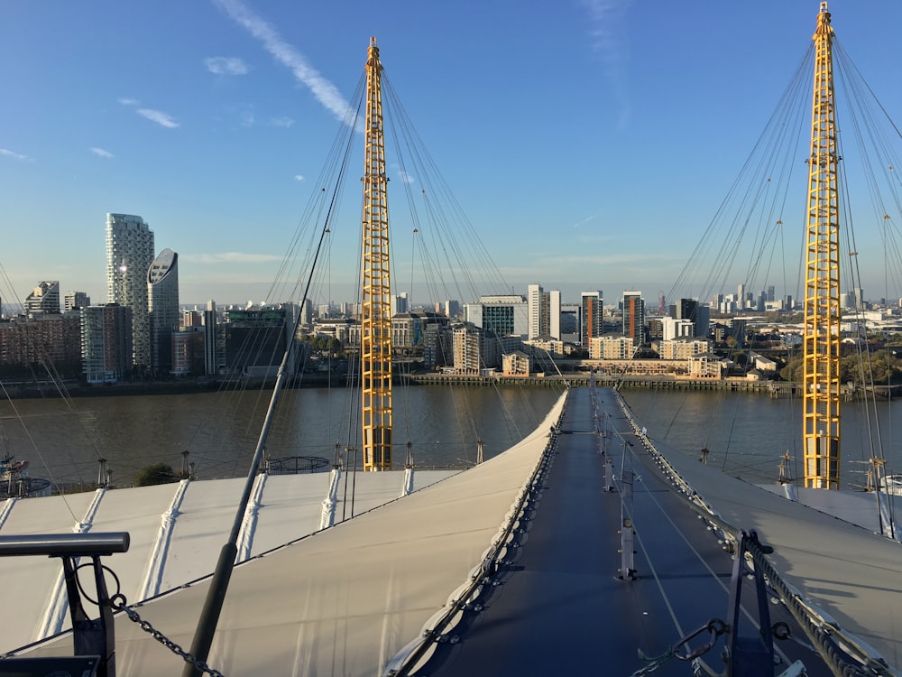 architectural photography of bridge