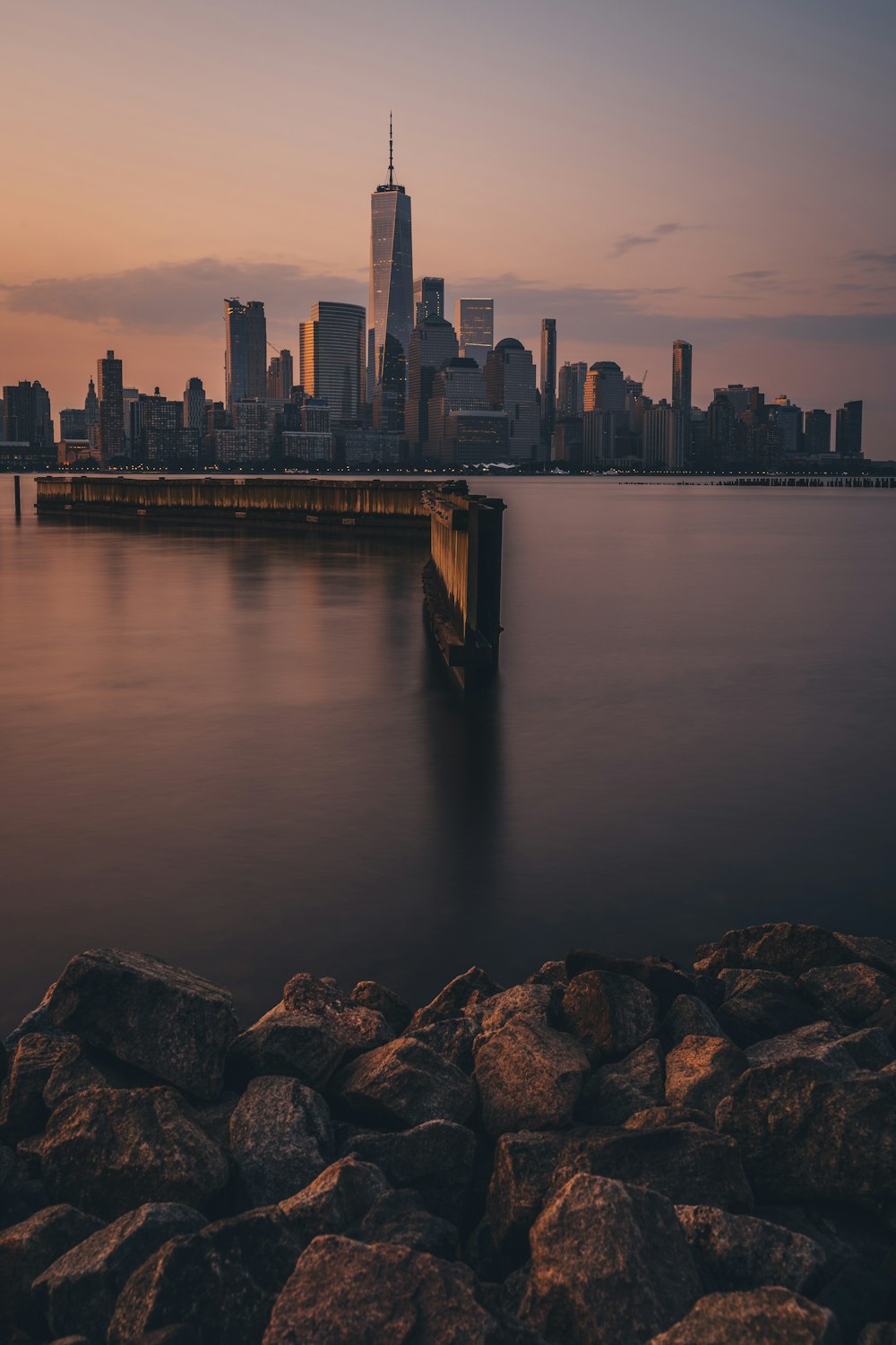 city buildings near body of water