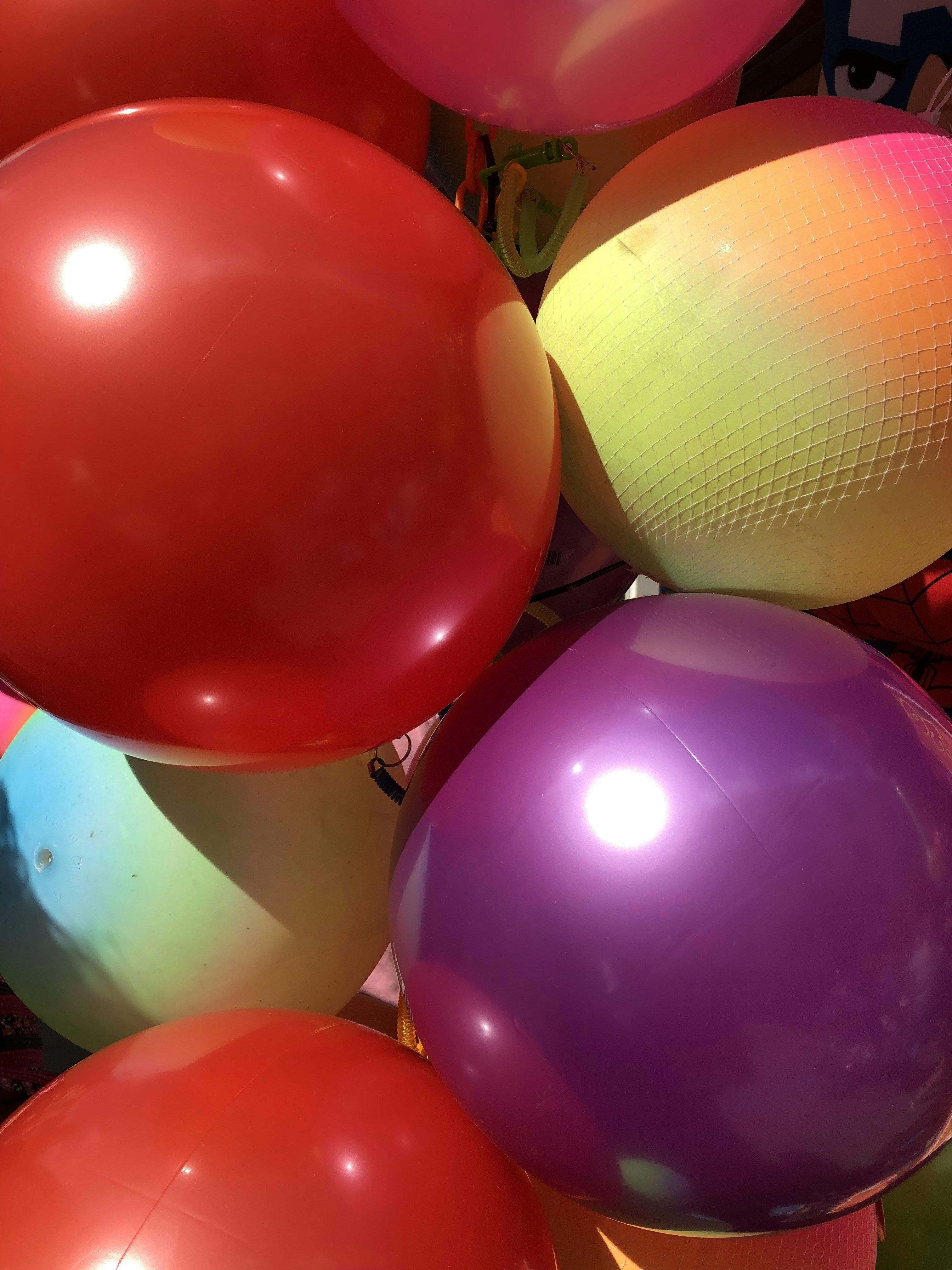 Bright Number Balloon Display