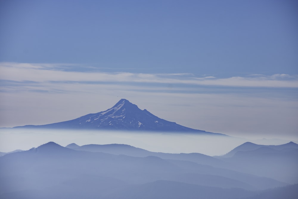 mountain under blue sky