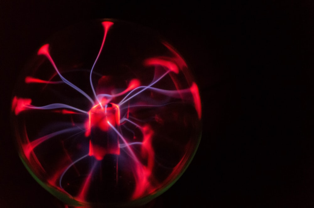 red plasma ball