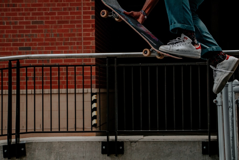 man doing skateboard stunt