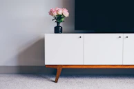 black flat screen TV close-up photography