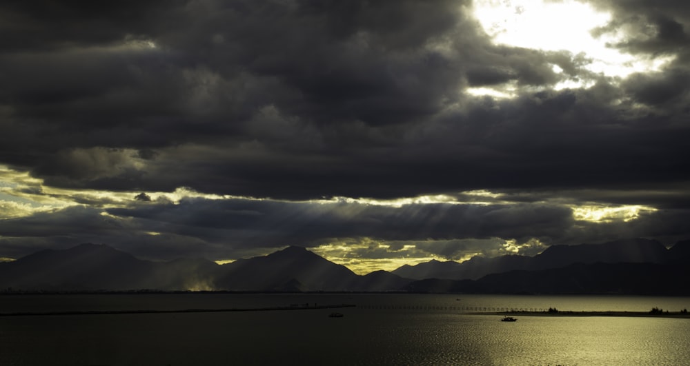 clouds over the sea