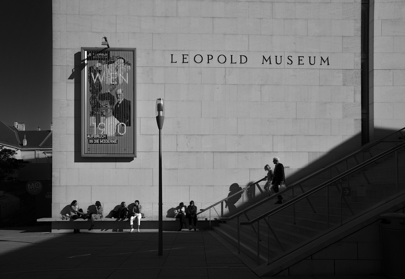Sony a6000 + Sony E PZ 18-105mm F4 G OSS sample photo. Leopold museum building photography