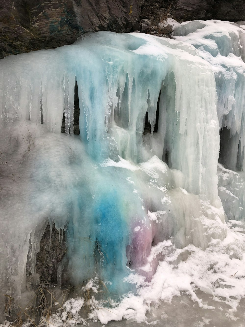 waterfalls close-up photography