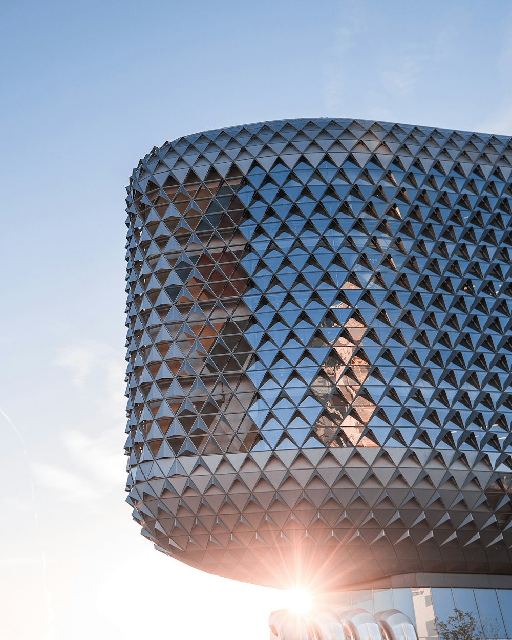 grey glass stadium during daytime