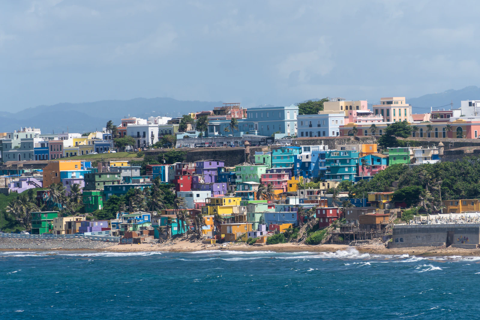 Old San Juan and the Puerto Rico coastline