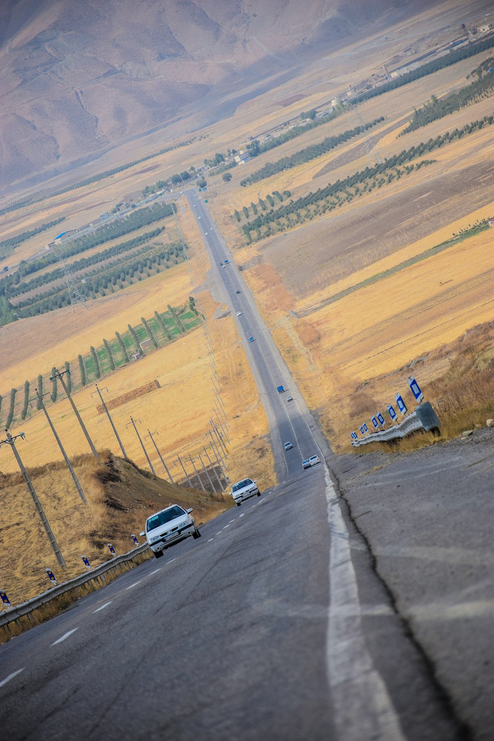 vehicles on road