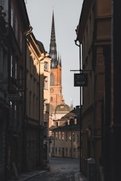 empty building alley
