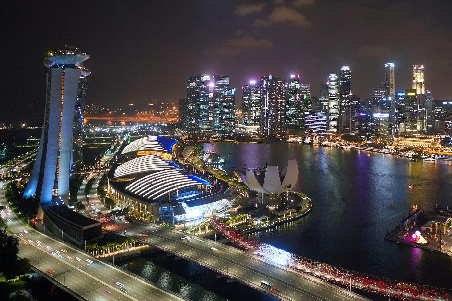 birds eye photography of city