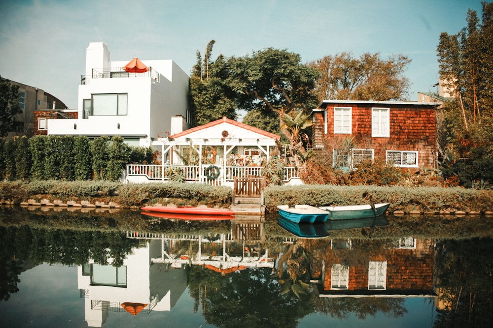 boat near house