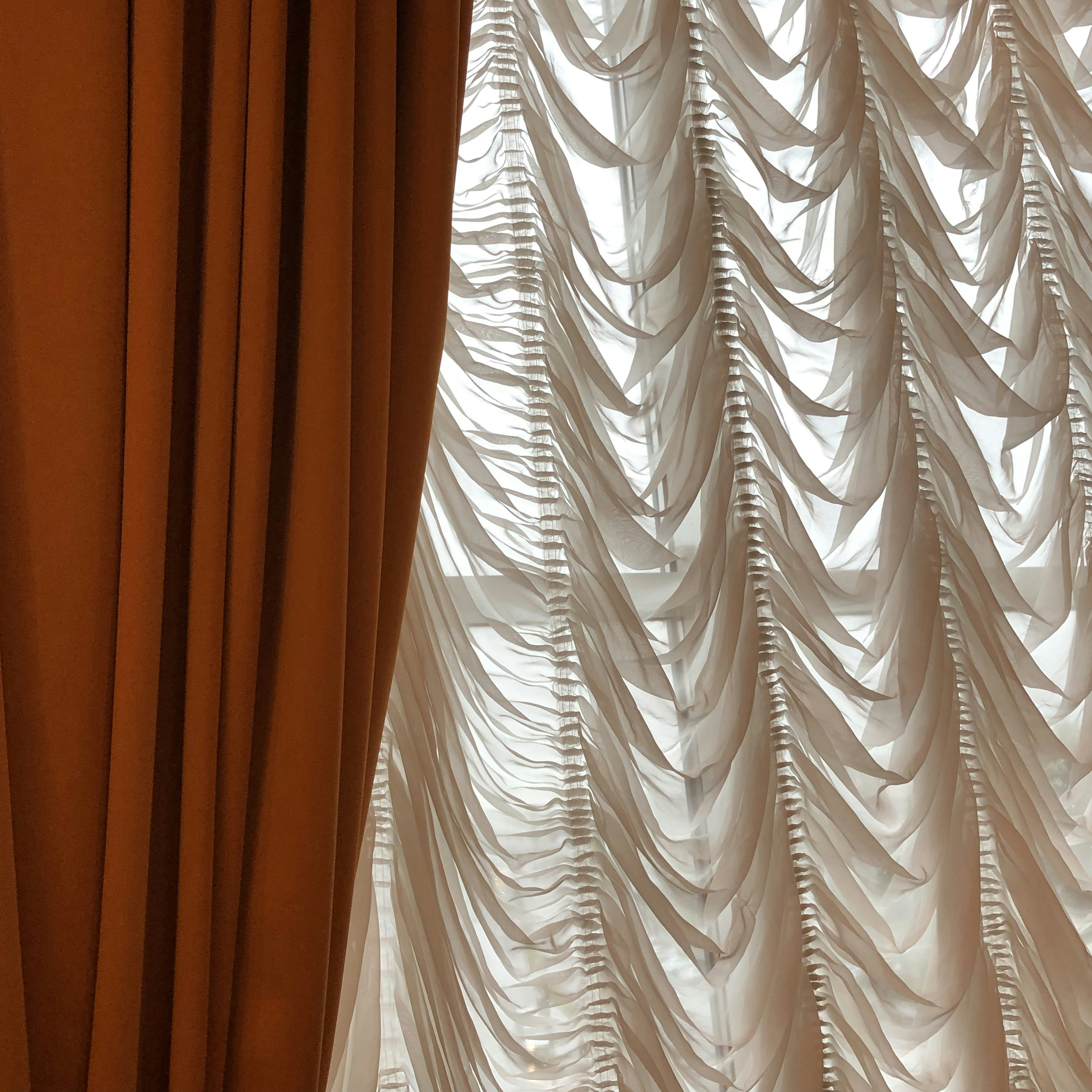 brown curtain