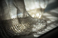 gray textile in macro photography