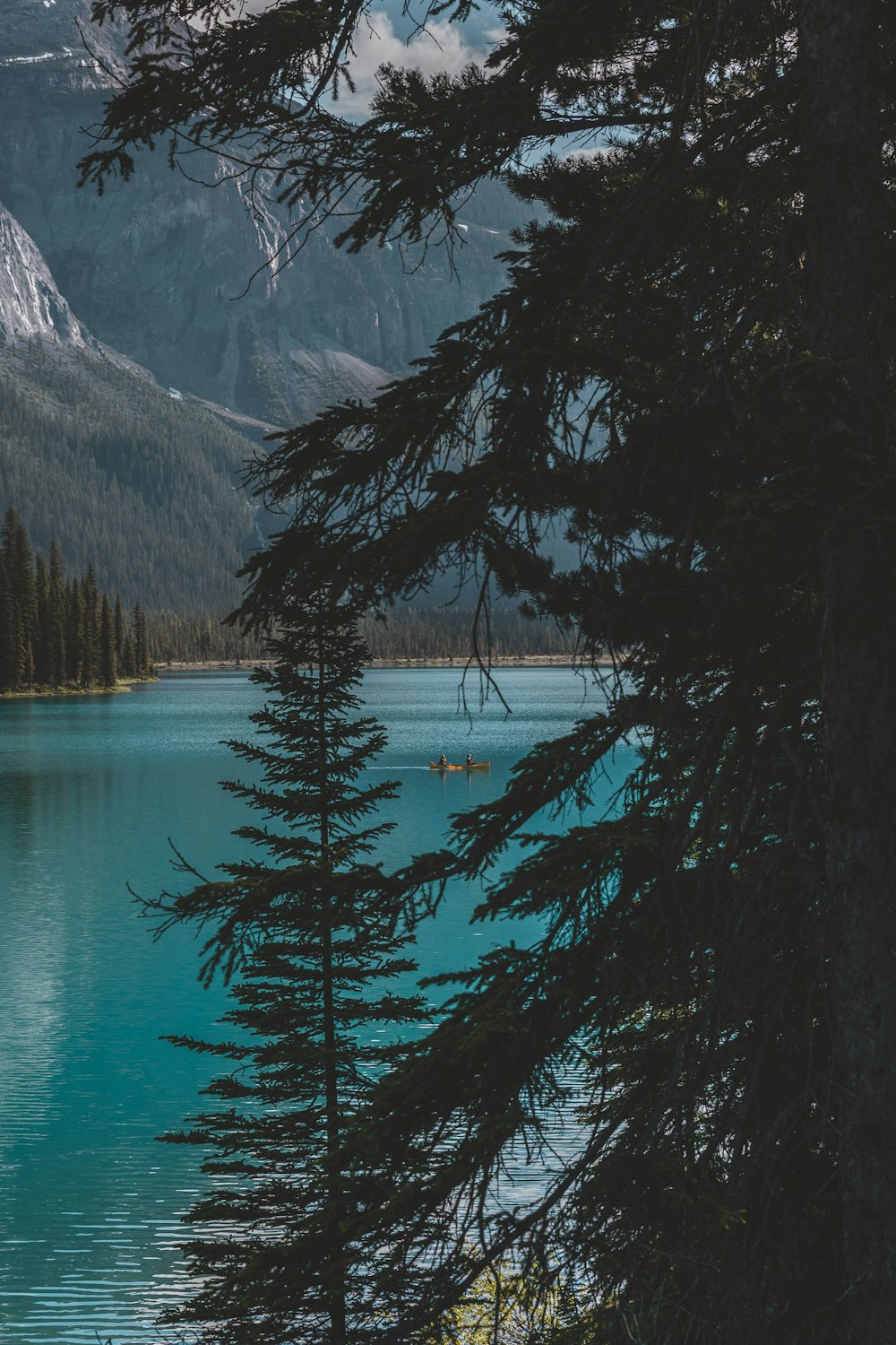 a large body of water surrounded by mountains