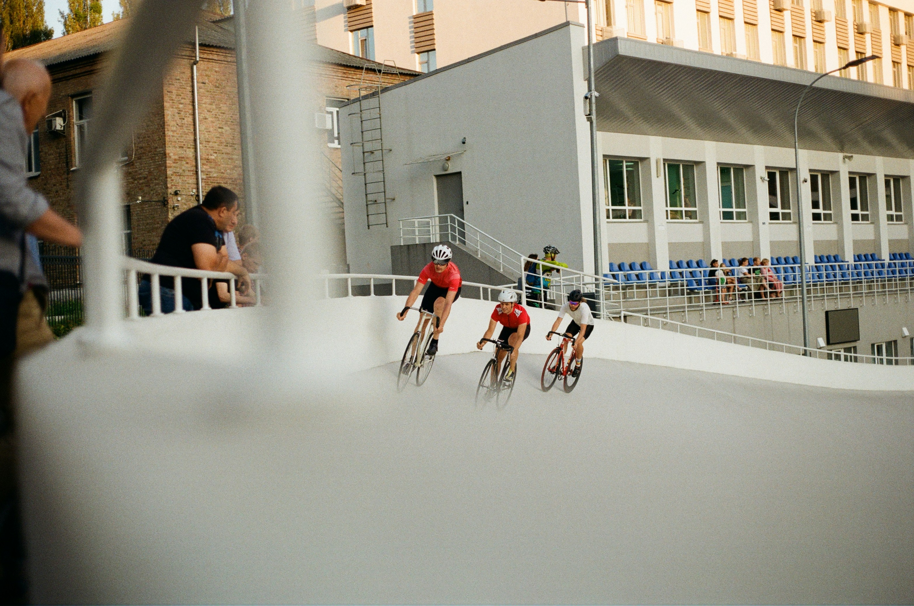 people riding bike during daytime