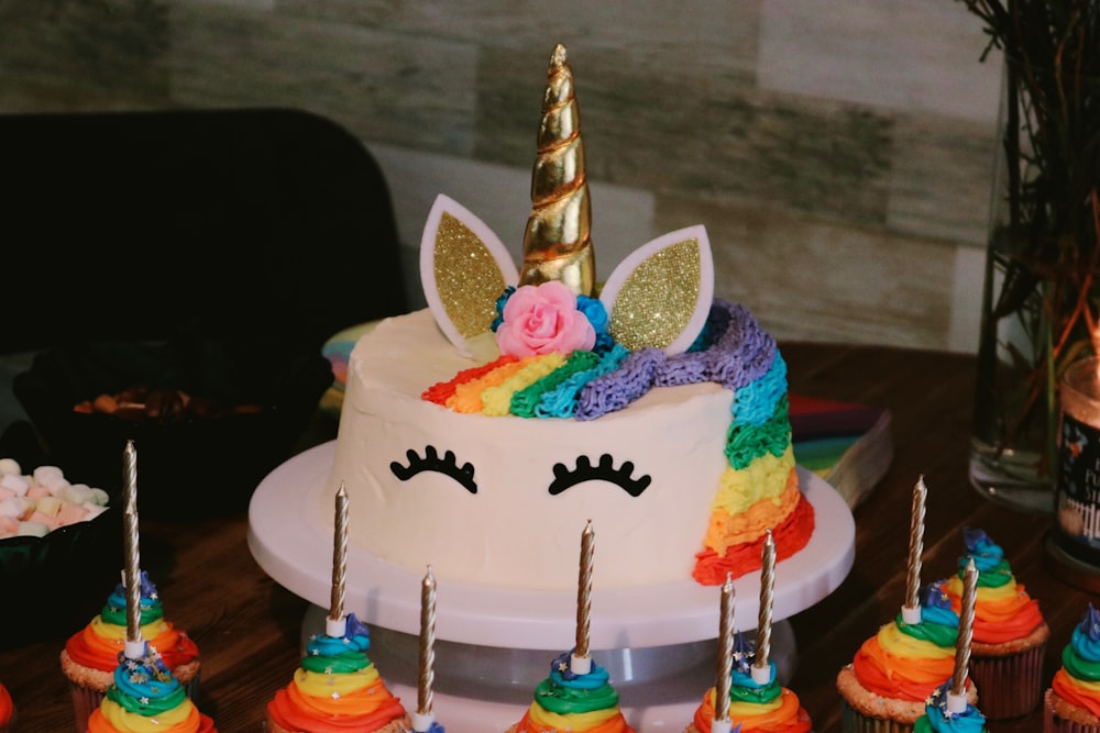 round My Little Pony Rainbow Dash cake
