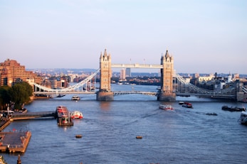suspension bridge during daytime