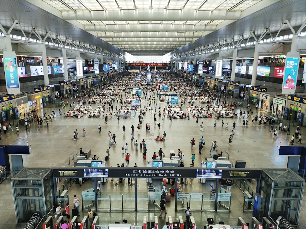 people inside building