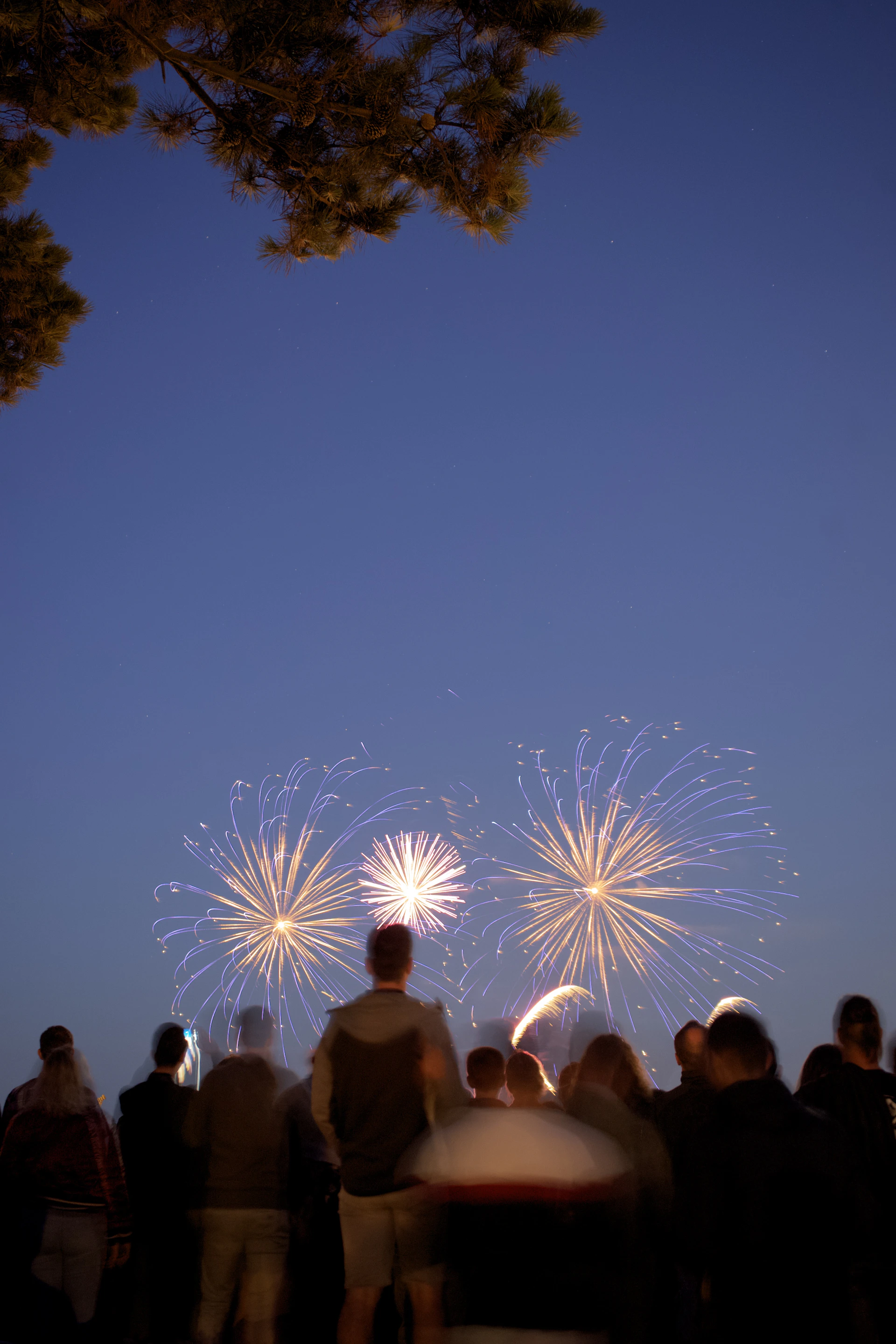 long-exposure photography of fireworks