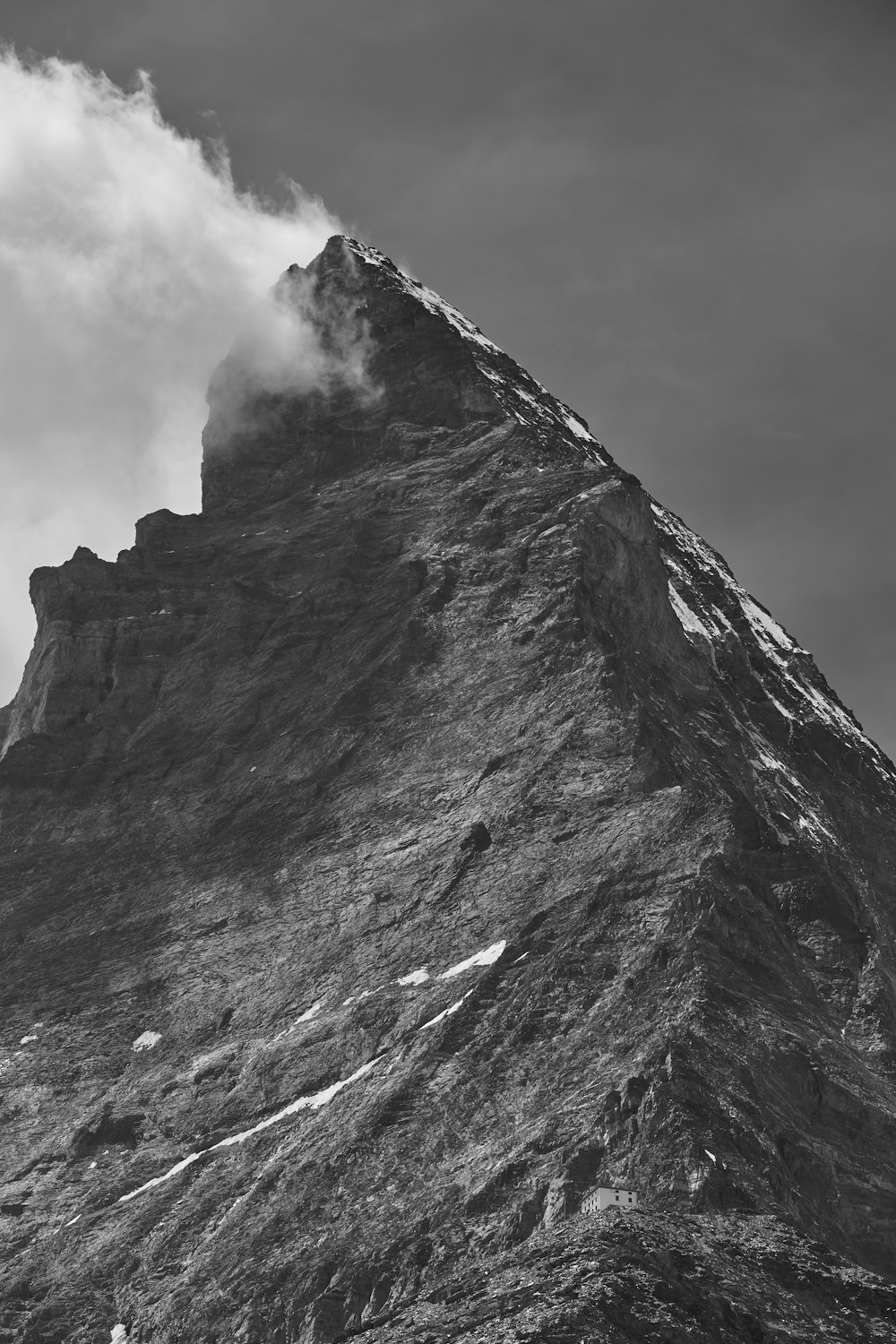 mountain and cloud