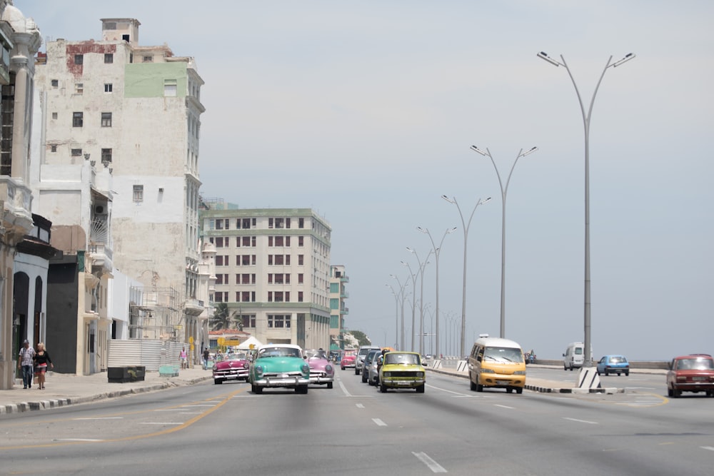 vehicles on road