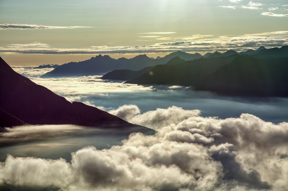 white clouds