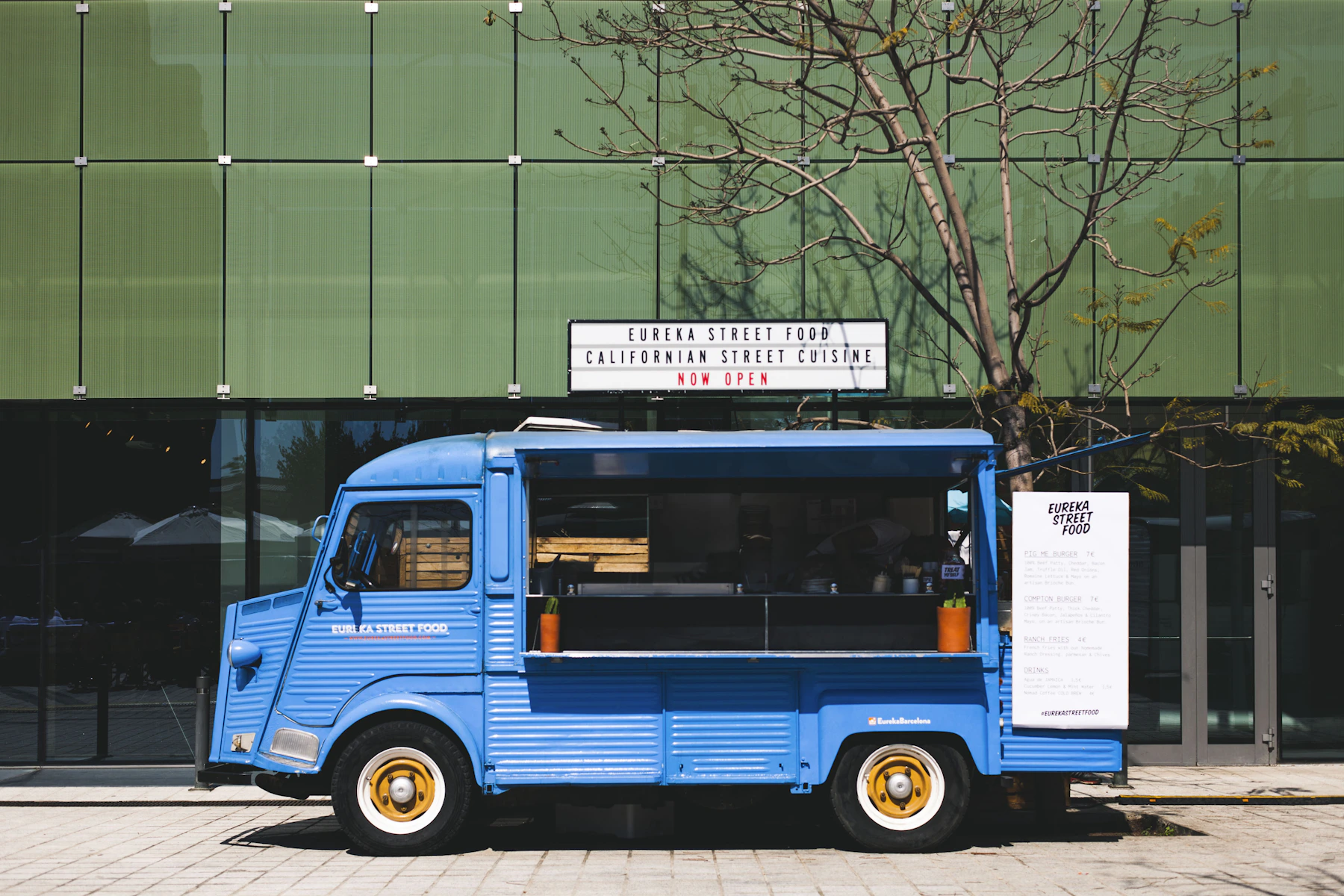 Food truck catering atmosphere