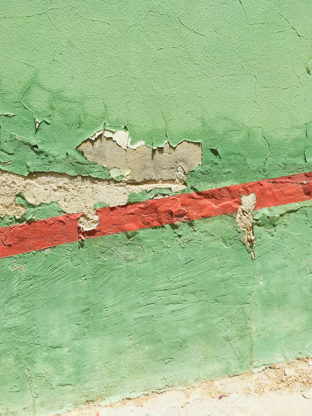 red and green paint