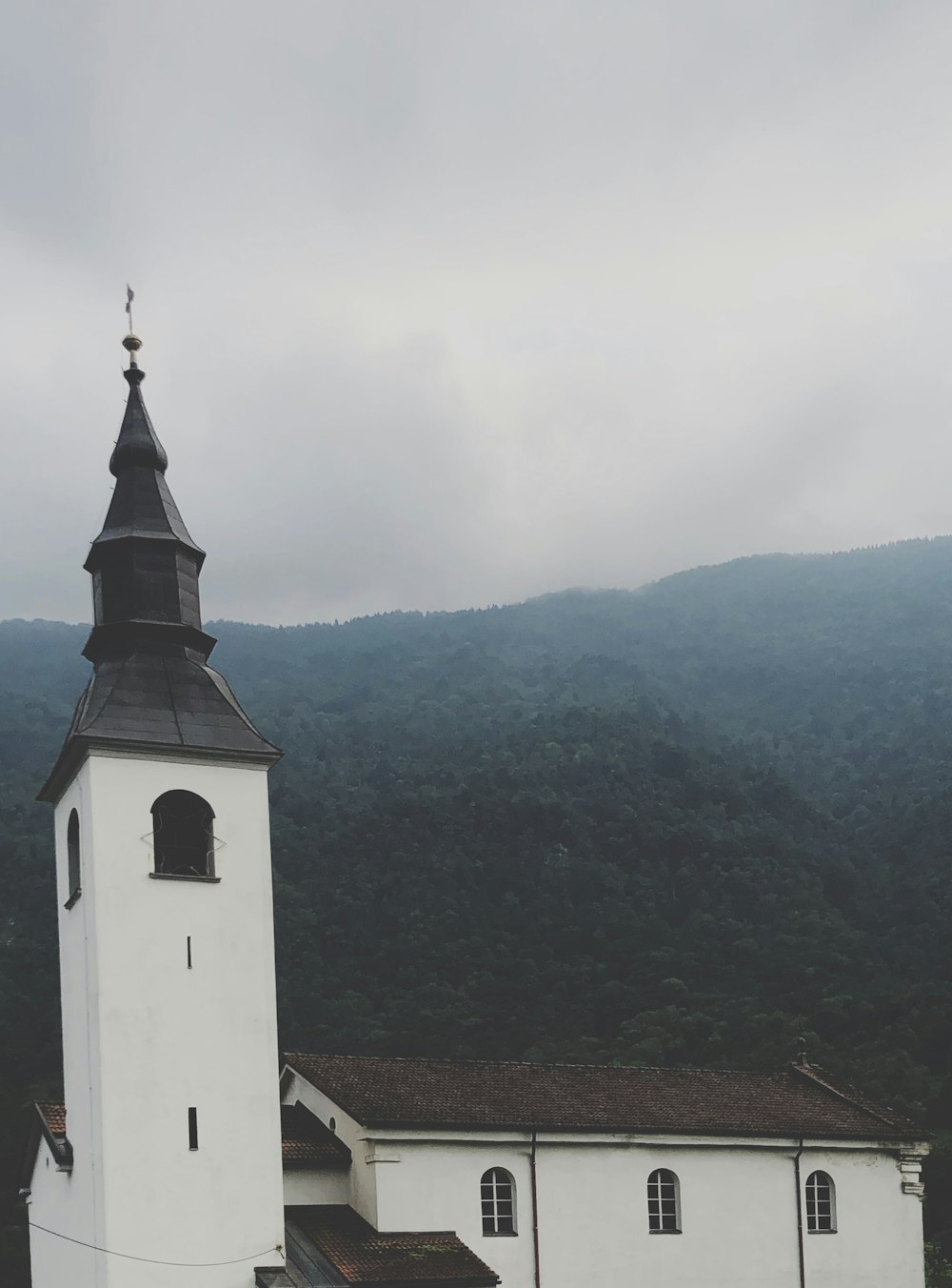 white concrete church