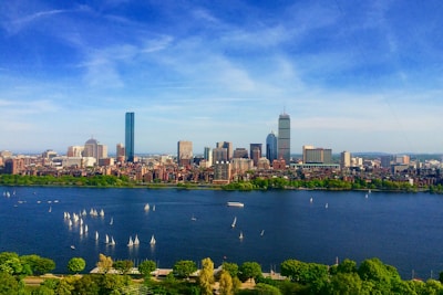 Carte de Boston avec orientation des quartiers
