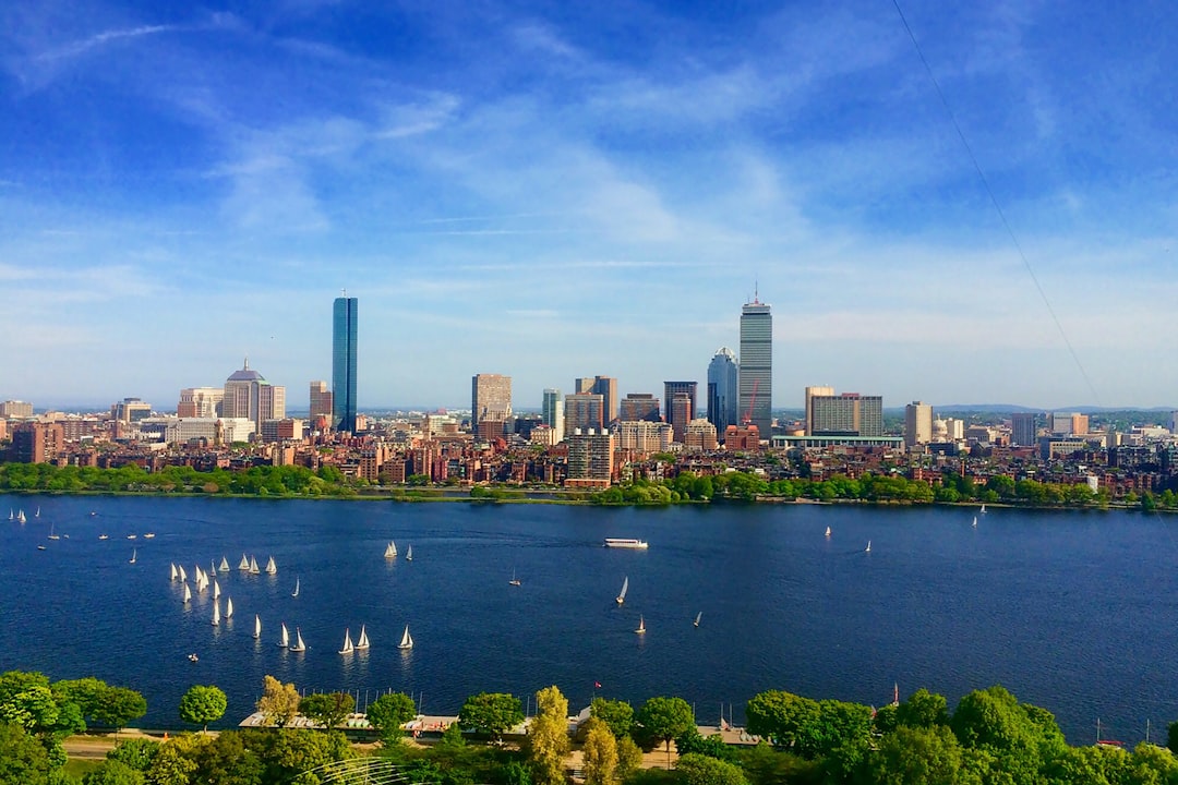 body of water near cityscape at daytime,