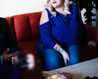 woman sitting on chair