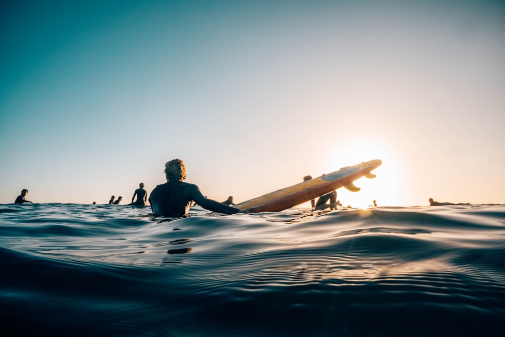 people on water