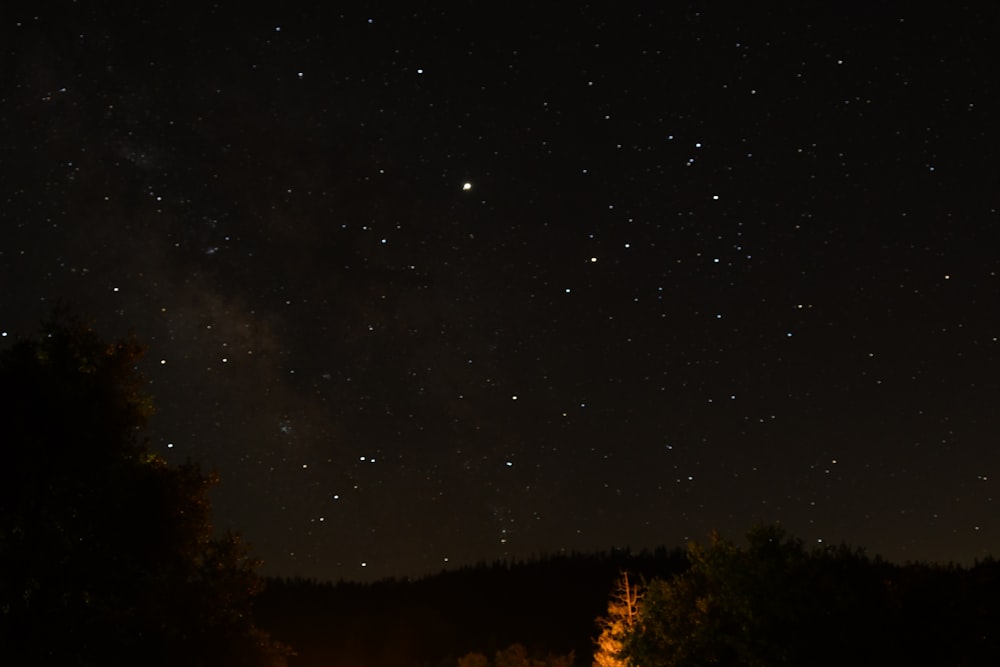 starry sky during nighttime