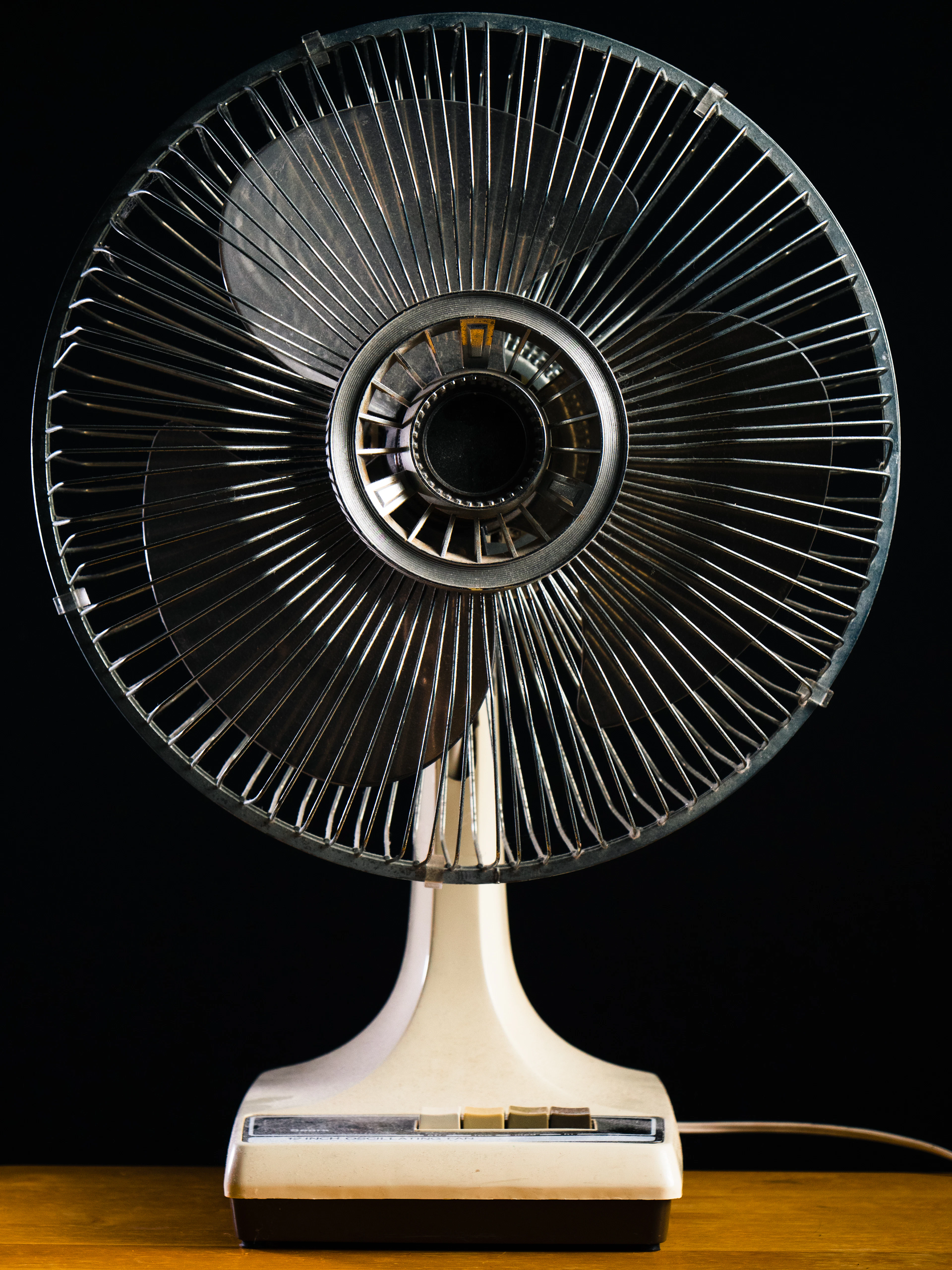 White desk fan