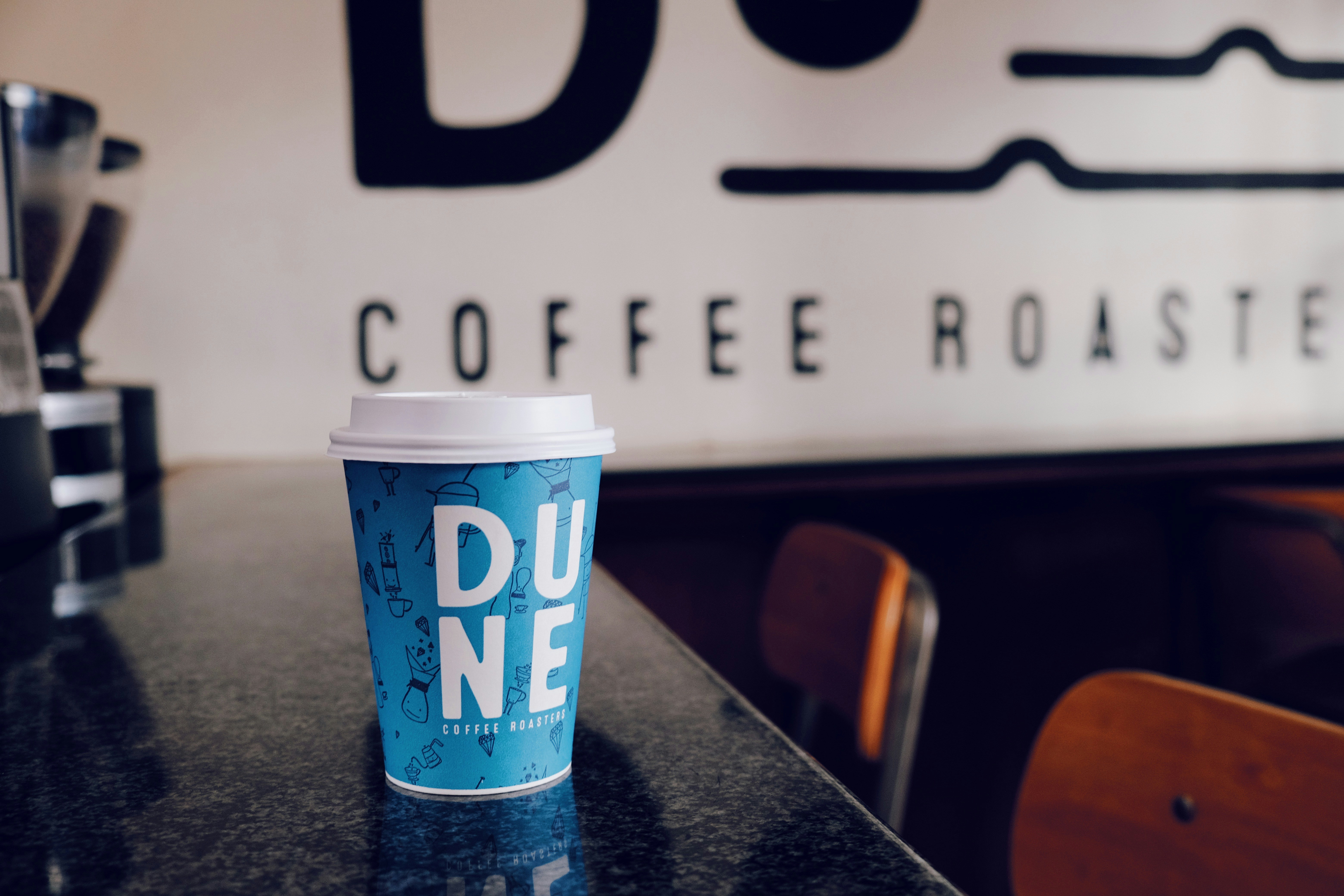 Dune coffee cup on table