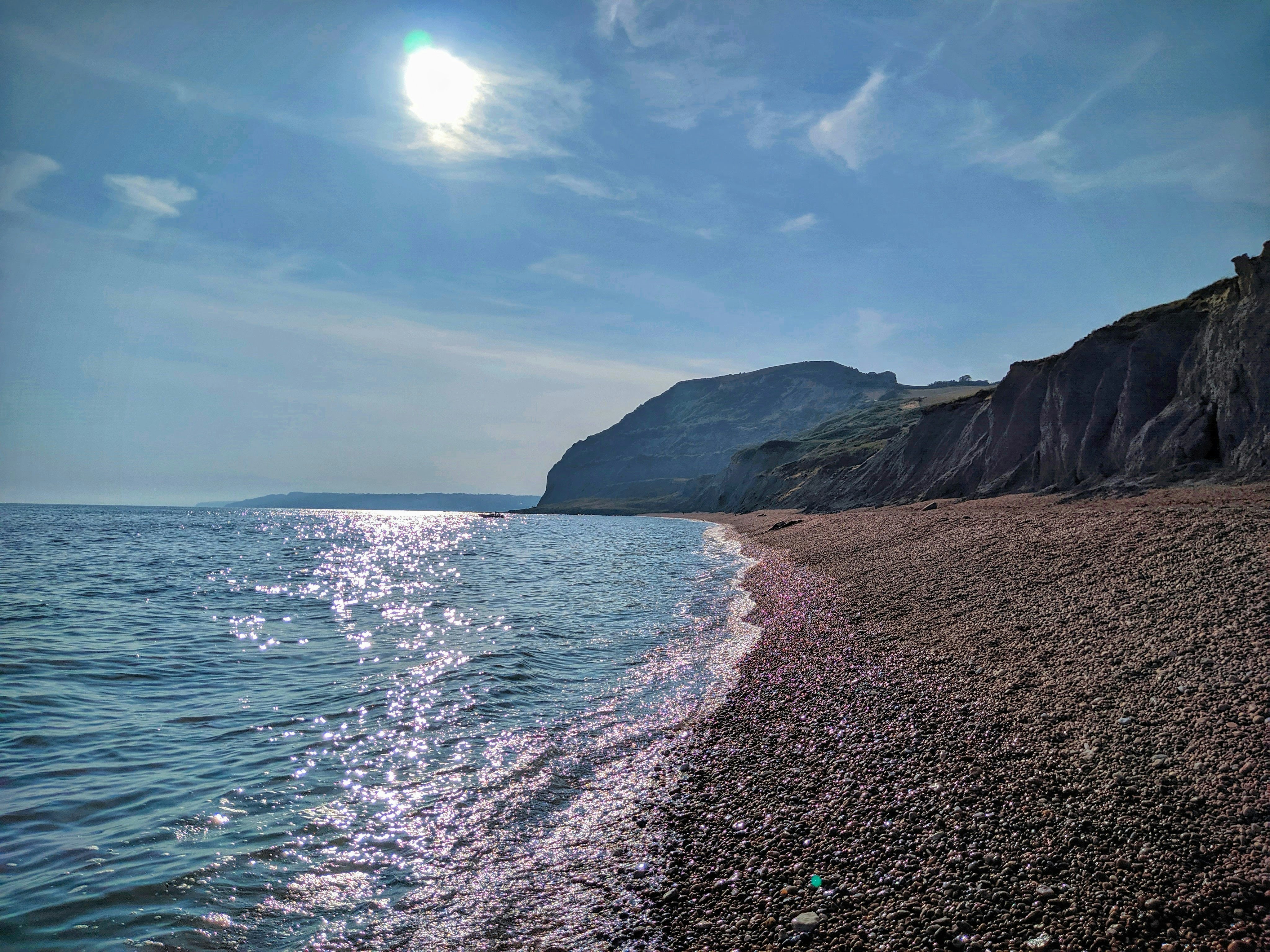Pebbly beach at Seatown, Dorset