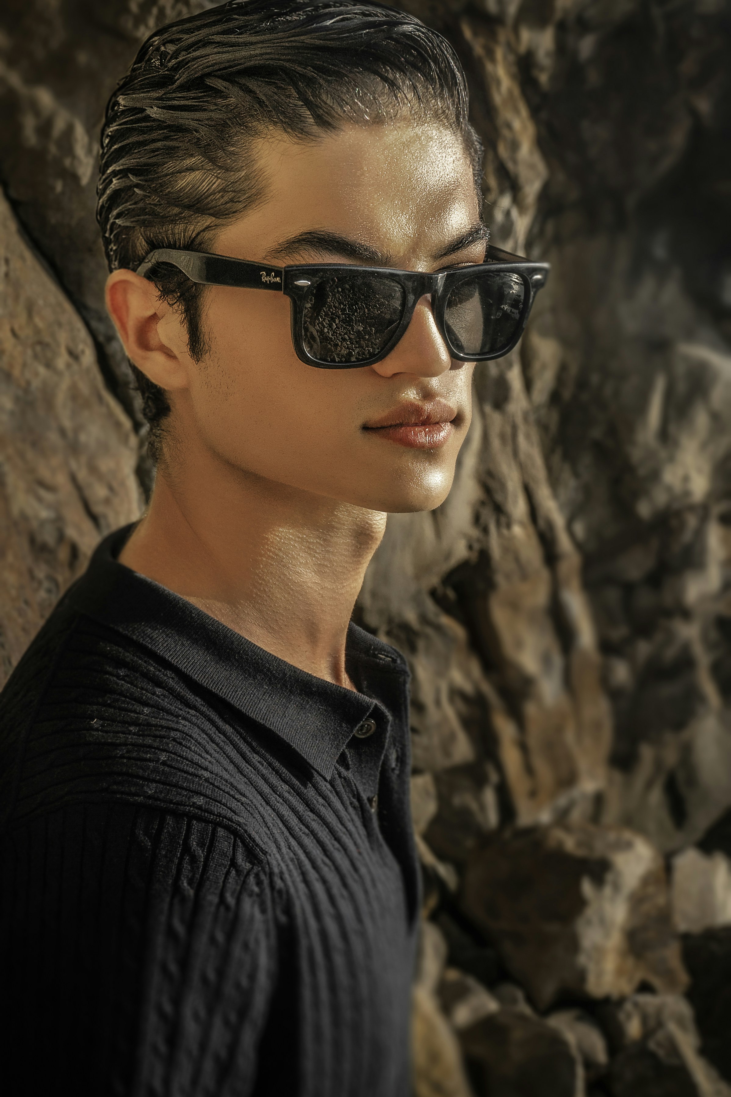 person wearing sunglasses