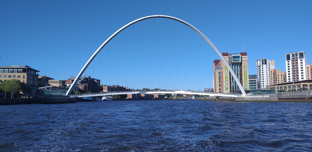 gray suspension bridge