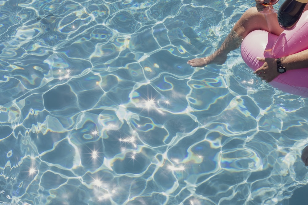 person on swimming pool