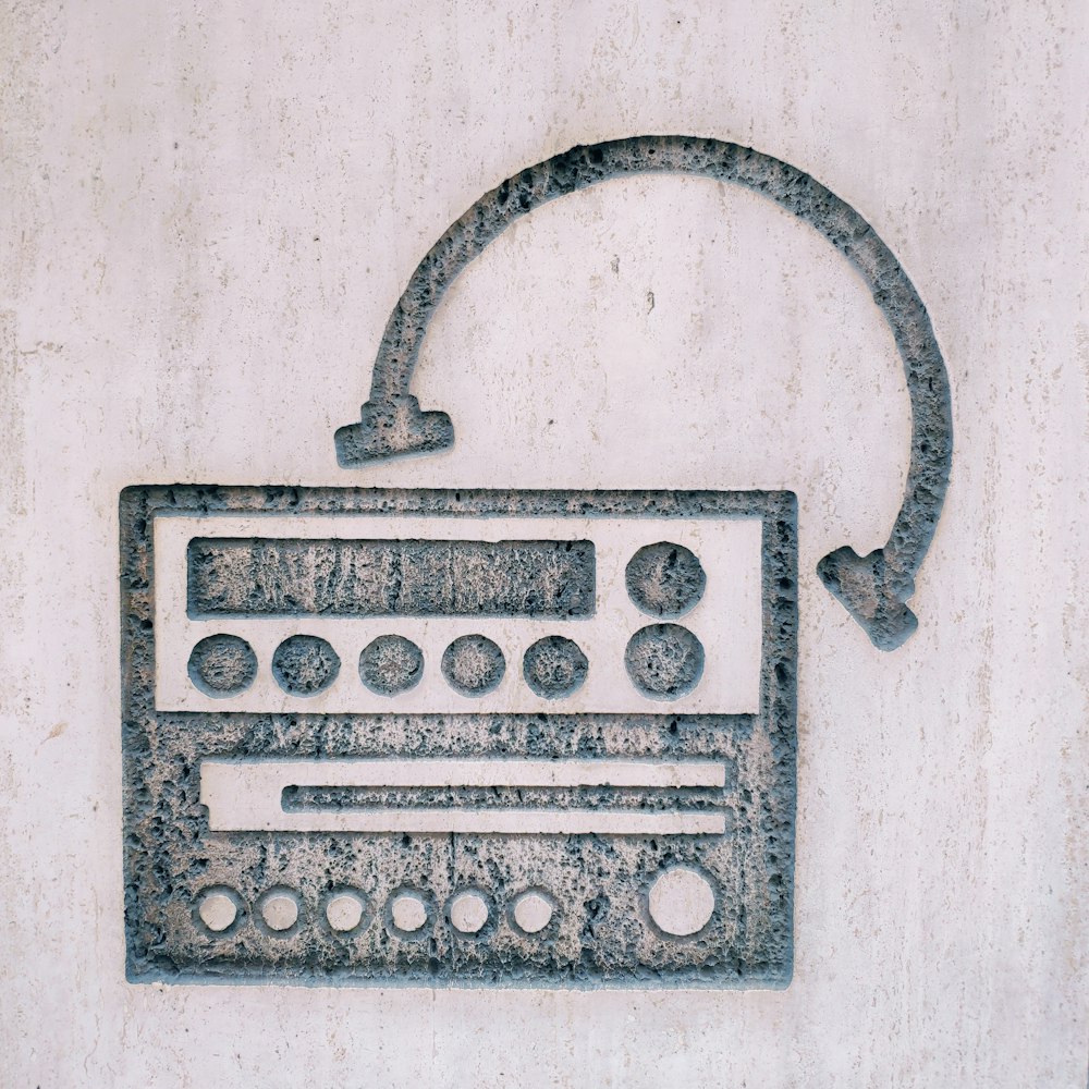 a metal object that looks like a radio