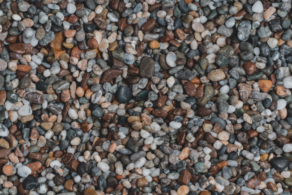 assorted-color stones