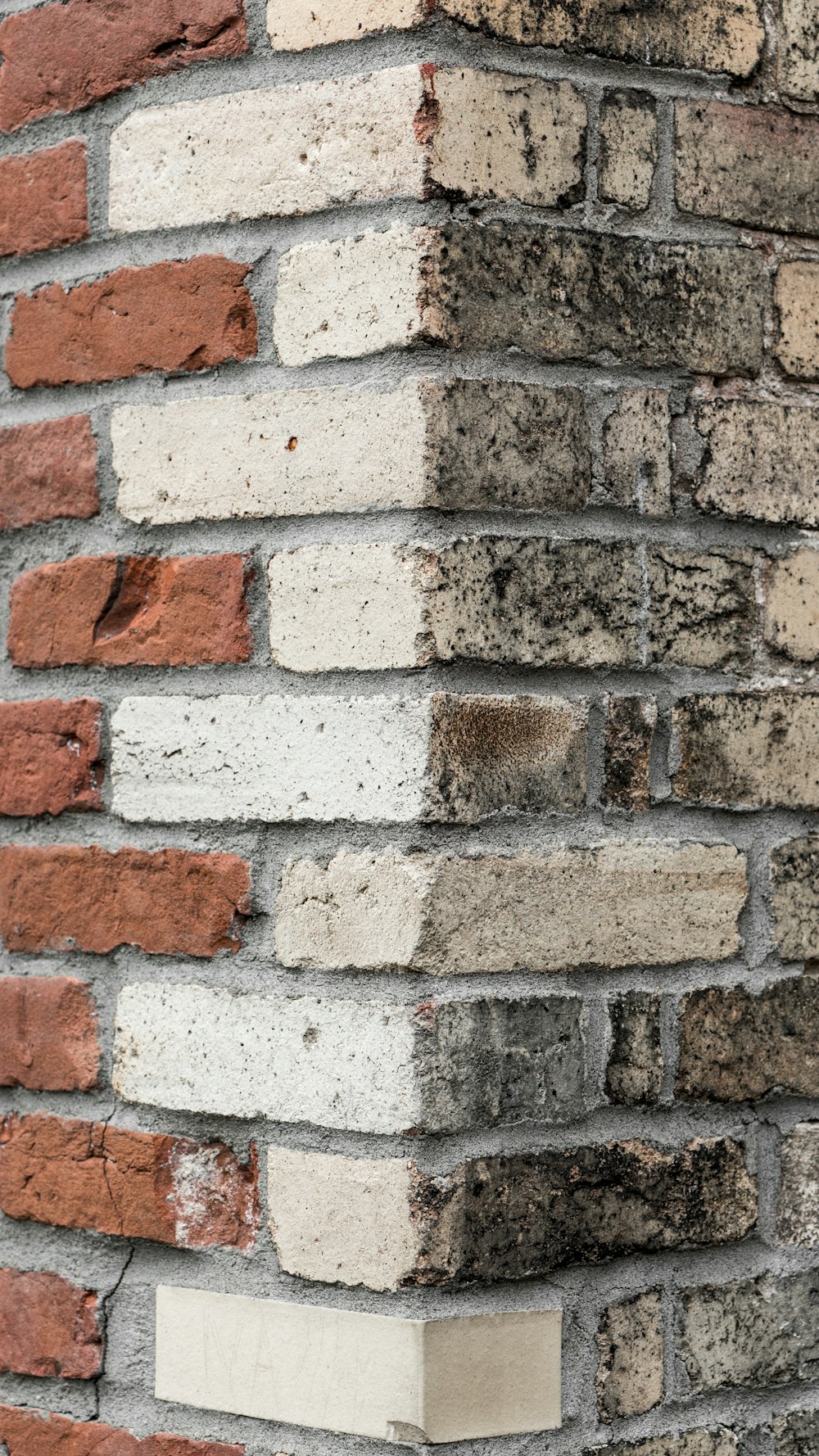 white concrete bricked wall