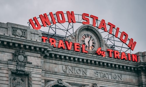 Union Train Station sign