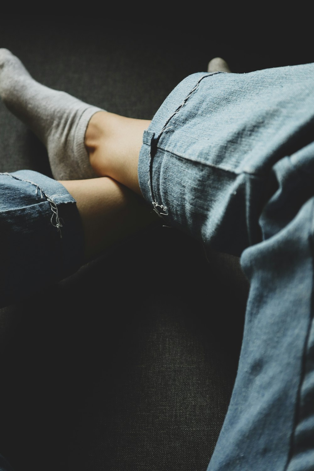 person wearing blue denim jeans and white socks photo – Free Apparel Image  on Unsplash