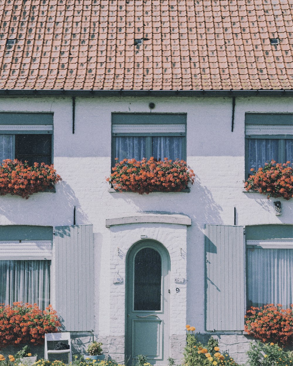 white concrete house