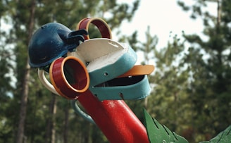 multicolored seesaw during daytime