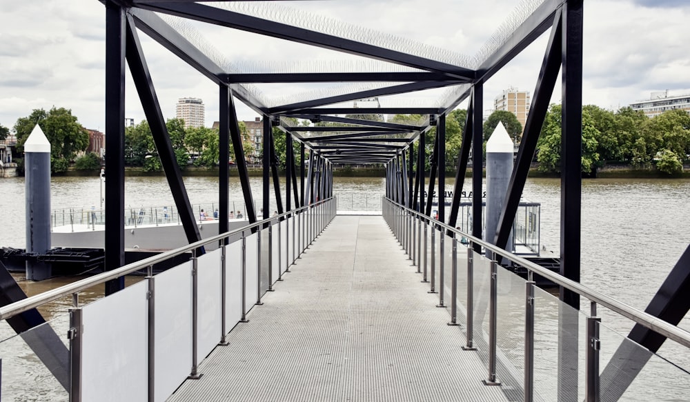 gray and black bridge