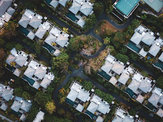 aerial photo of houses during daytime